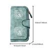 Forest Owl Long Zipper Wallet Large Capacity Card Holder Unisex Clutch Bag Fashionable Zipper Coin Purse Perfect for Daily Commute Travel Shopping