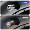 Set da 4 Pezzi Tappi Valvole Aria Gomme Cerchi Auto in Metallo Coprivalvole Stelo Per BMW M Performance E36 E60 E90 X2 X1 X3 X5 E46 E39 E70 M3 M5 M6