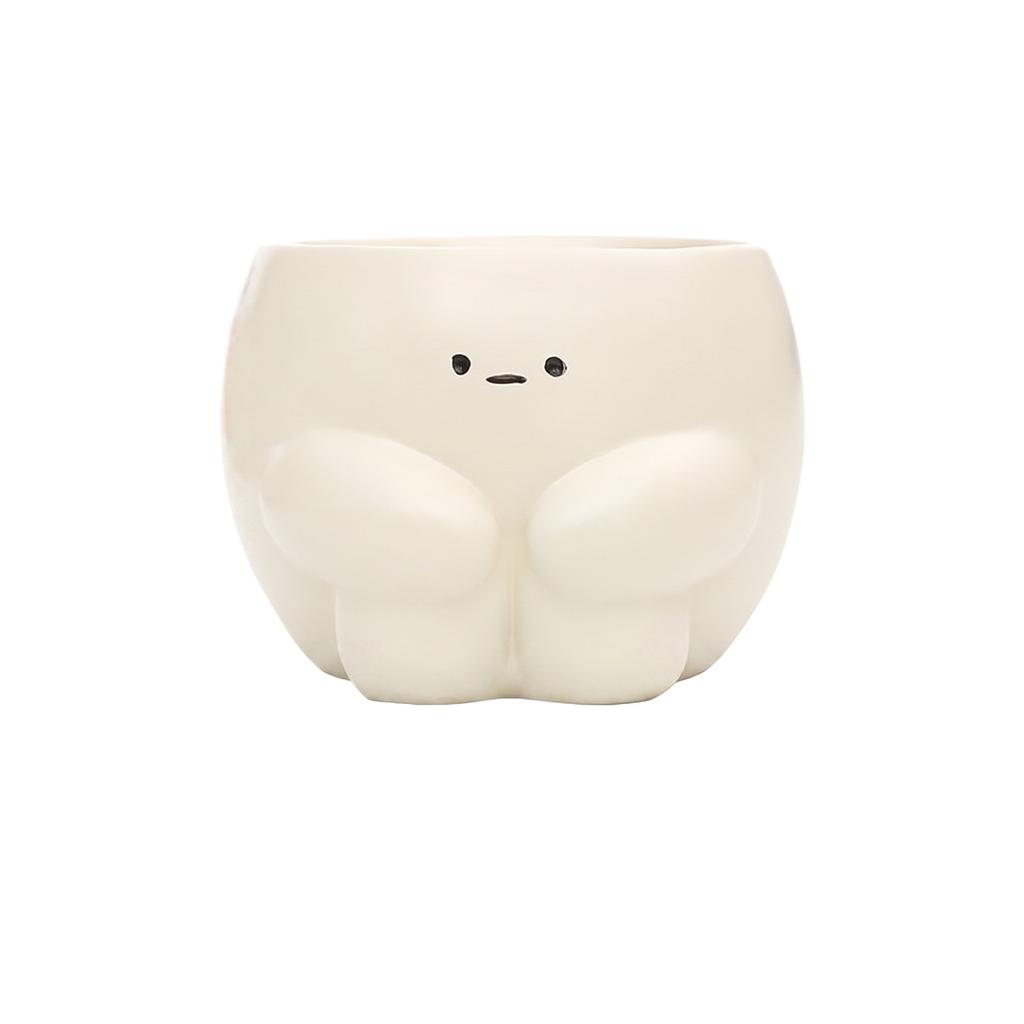 Cute And Playful Flower Pots, Creative Resin Desktop Planters, Garden And Patio Decorations.