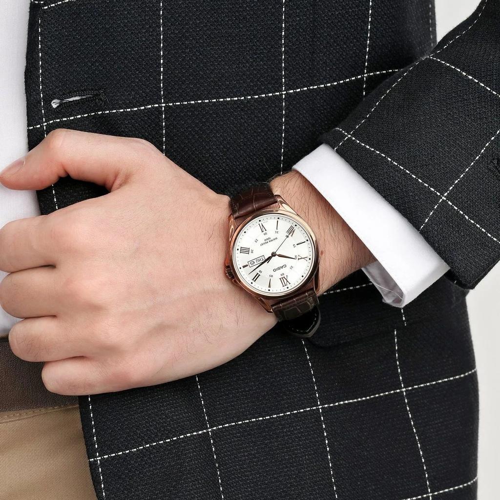 HERREKLOKKE CASIO MTP-1384L-7A + ESKE