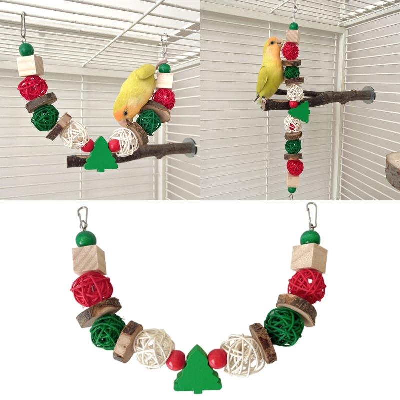 Pet Bird Chew Toy Natural Christmas Corn Cluster for Cockatiel Conure Cockatoos Teeth Grinding Perfect for Cage Bird