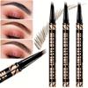 Eyebrow Pencil Long-Lasting Fast Drying 4 Split Head Waterproof Eyebrow Pencil - Precise Tip for Defined Brows - Suitable for All Skin Types