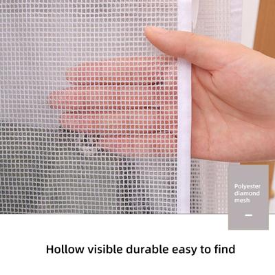 3 Layers 6 Compartments White Storage Hanging Bag Hanging Storage Bag Bedroom Wardrobe Storage Dust Bag -1pcs