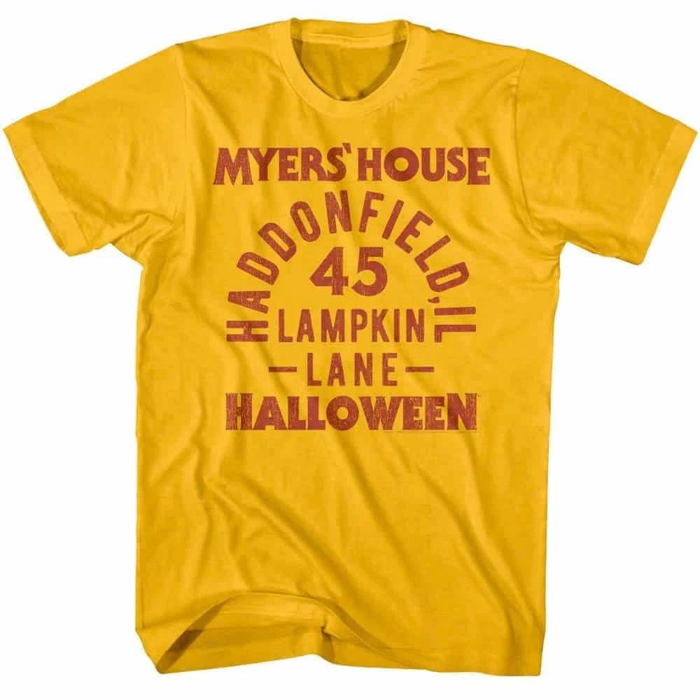 

Halloween Myers House 45 Lampkin Lane Men s T Shirt 3XL