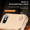 KEYSION Luxury Magnetic PU Leather Aromatherapy Phone Case for iPhone X XS Max Wireless Charging Borderless Back Cover
