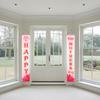 1Pair Mother's Day Banner Polyester Festive Hanging Wall Banner Garden Yard Door Decor Photo Prop Party Ornament Mother's Day