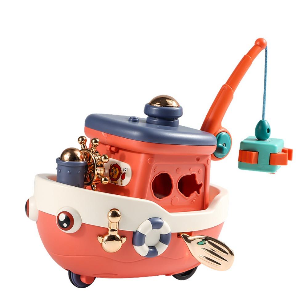 

Хранение Музыкальный Звук Детская Игрушка Электрические Огни Звуки Игрушка Корабль Круизный Лайнер Игрушка Настольное Украшение красный