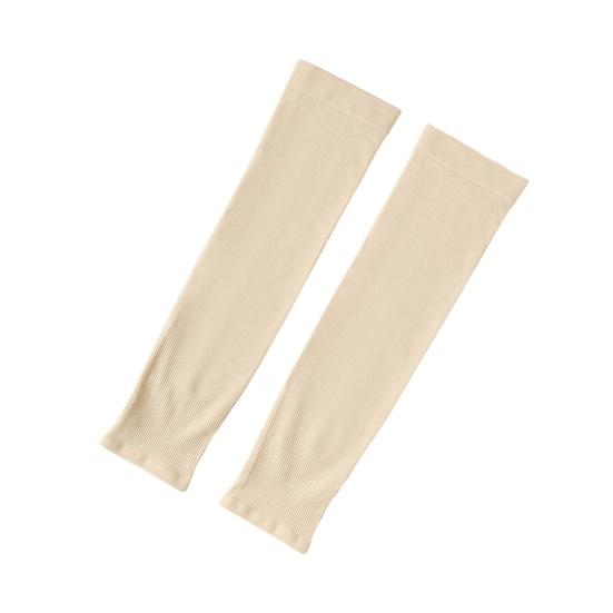 2Pcs Summer Ice Silk Arm Sleeves UV Protection Breathable Anti-slip Elastic