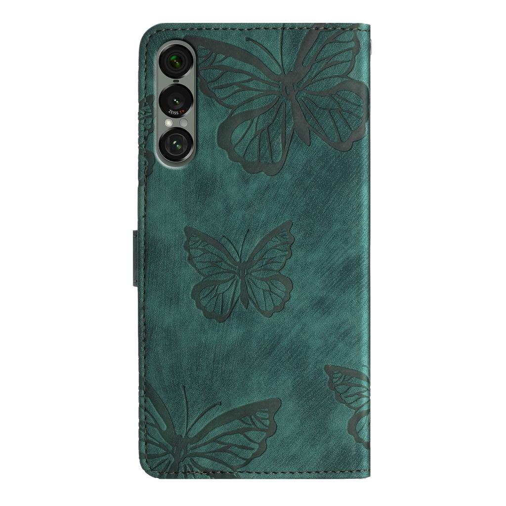 For Sony Xperia 1 VII Case Butterfly Design Flip Wallet Leather Phone Cover Skin-Touch