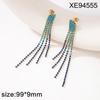 Elegant Rhinestone Tassel Earrings: Versatile Long Crystal Dangle for Women