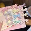 Korean Print Bow Hair Clip Clamp Children Simple Bowknot Barrettes Hairpins For Girls Side Clip Baby Cute Hair Acccessories