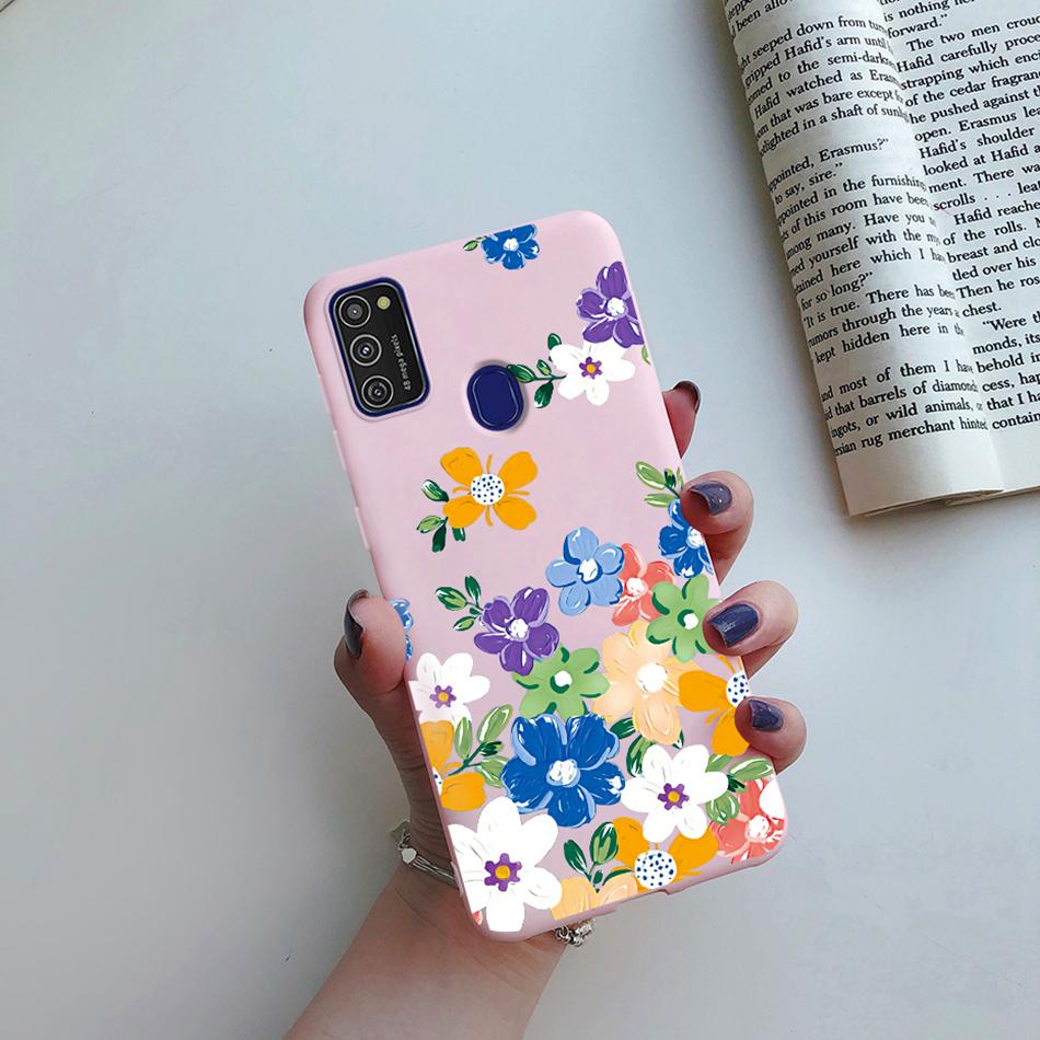 Cute Cartoon Case For Samsung Galaxy M51 M31 M21 M31S M21S M30S Case Candy Colorful Anime Painting TPU Silicone Cover Case Funda