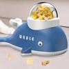 Whale-Shaped Slow Feeder Dog Toy Adjustable Hole Press-Activated Treat Dispensing Dog Toys Anti-slip Base Transparent Window