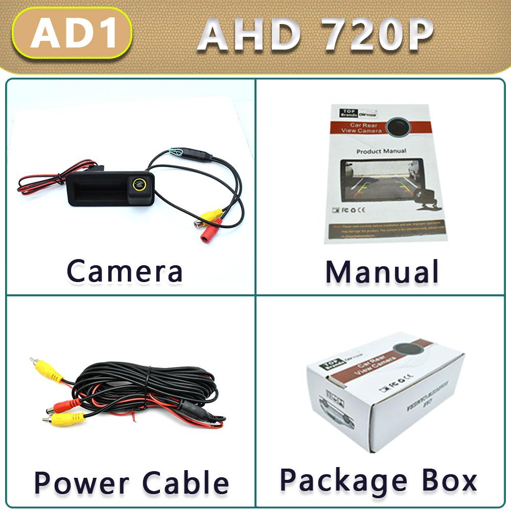 1920*1080P AHD Vehicle 170°Golden Trunk Handle Rear View Camera For Ford Focus 2 MK2 Mondeo MK4 S-Max C-Max Reverse Car Camera AHD 720P CVBS 150