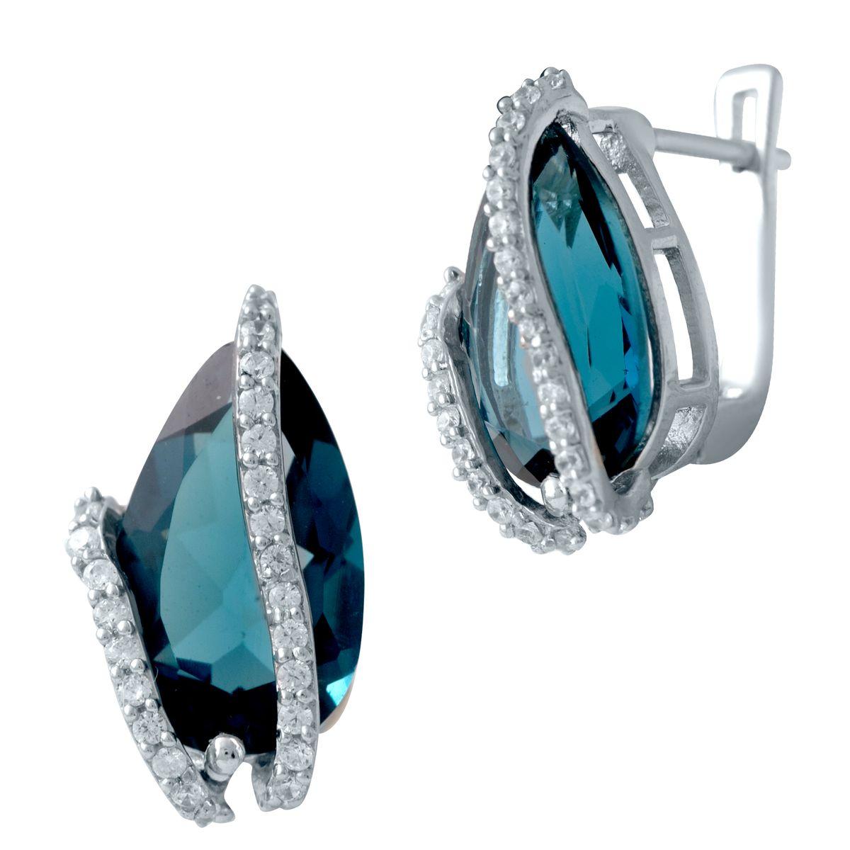 

Срібна каблучка з топазом Лондон Блю 7.556ct (2034520) синій