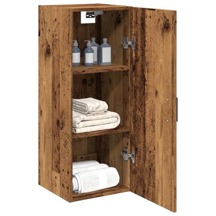 VidaXL Armoire murale vieux bois 34,5x34x90 cm bois d'ingénierie, armoire, armoire suspendue, armoire latérale, armoire de 857334