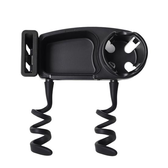 Baby Universal Stroller Snack Tray with Cup Holder Silicone Stroller Tray Tight-Grip Stroller Attachment Strollers Snack Cup Accessories