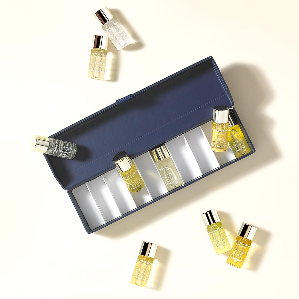 [Official] Aromatherapy Associates | Miniature Bath Oil Collection N [3mL x 10 bottles] | Bath & Shower Oil, Bath Aroma, Bath Additive, Discovery Well