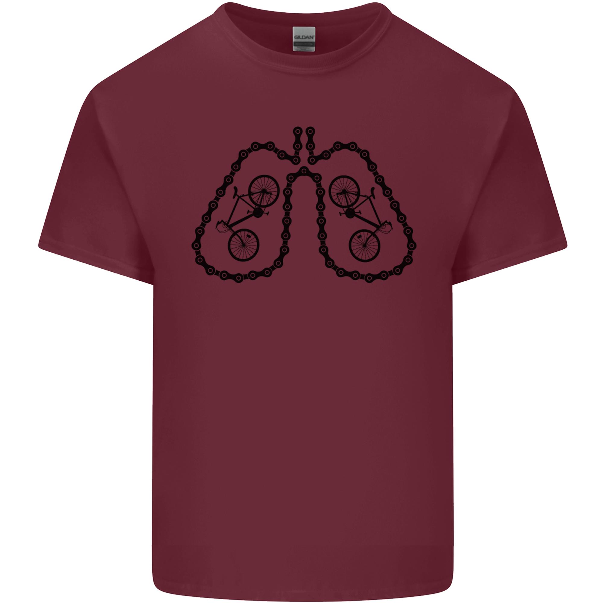 Bicycle Lungs Funny Cycling Bike Cyclist Unisexs Light Cotton TShirt S