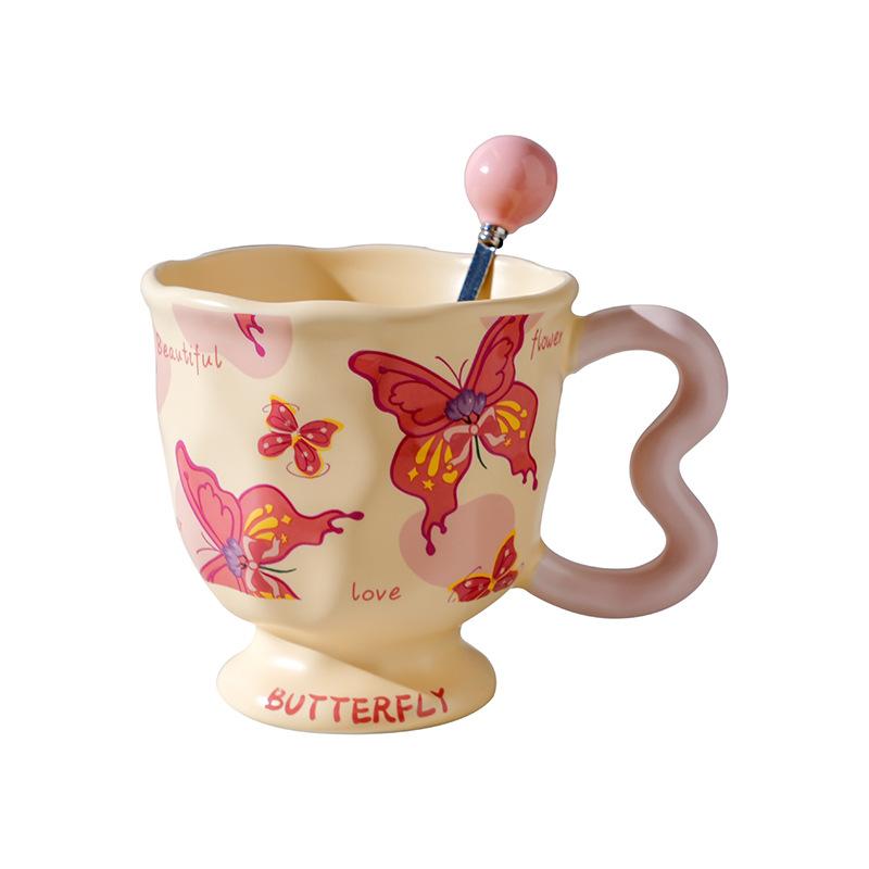 Ceramic Cups High Value Household Couples Water Cups Gift Boxes Creative Hand Gifts High End Sense Mugs