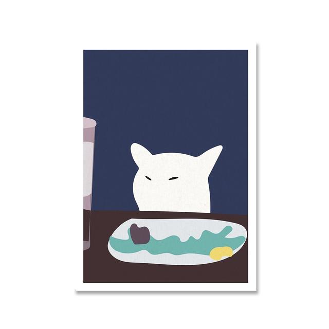 Black Cat Poster and Printed Modern Poster Modular Picture Gift Creative Home Decoration