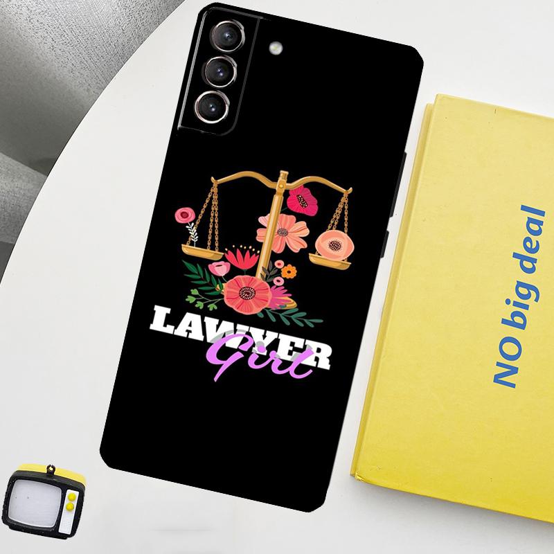 Law Lawyer Judge Justice Phone Case For Samsung Galaxy S25 S26 Ultra S21 S22 S23 S24 Ultra S10 S20 Plus S25 FE Cover