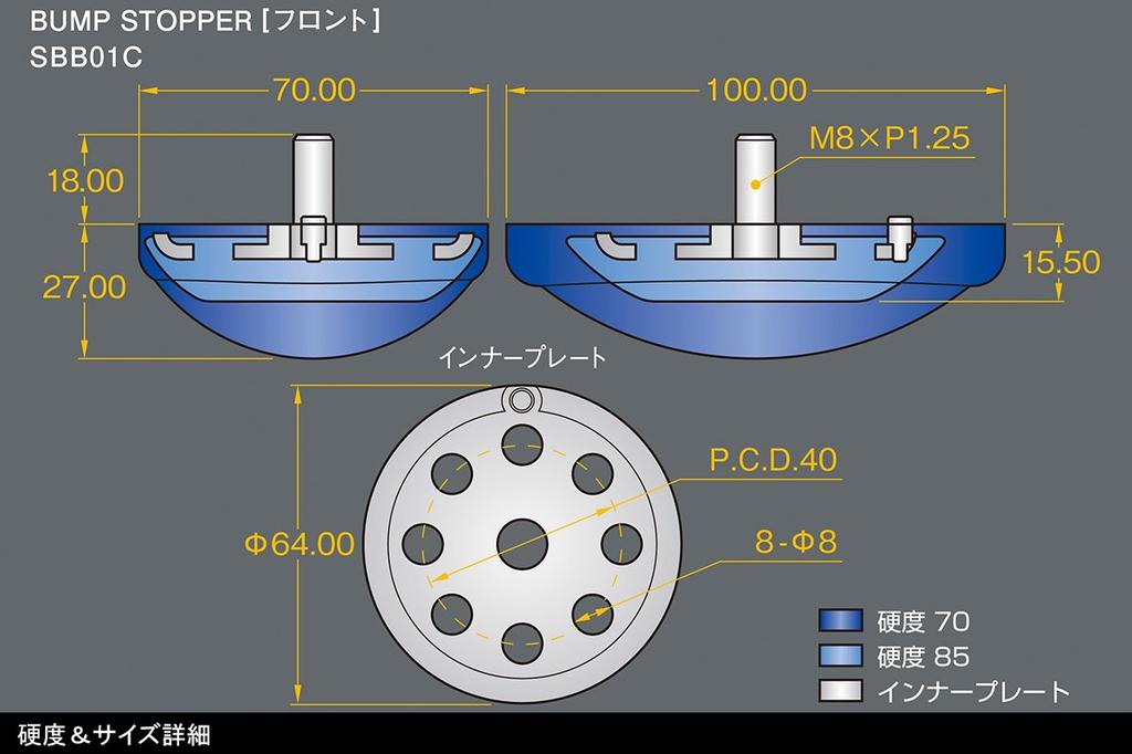 Genb Front Bump Stopper for NV350 E26 (Genbu) (SBB01C)