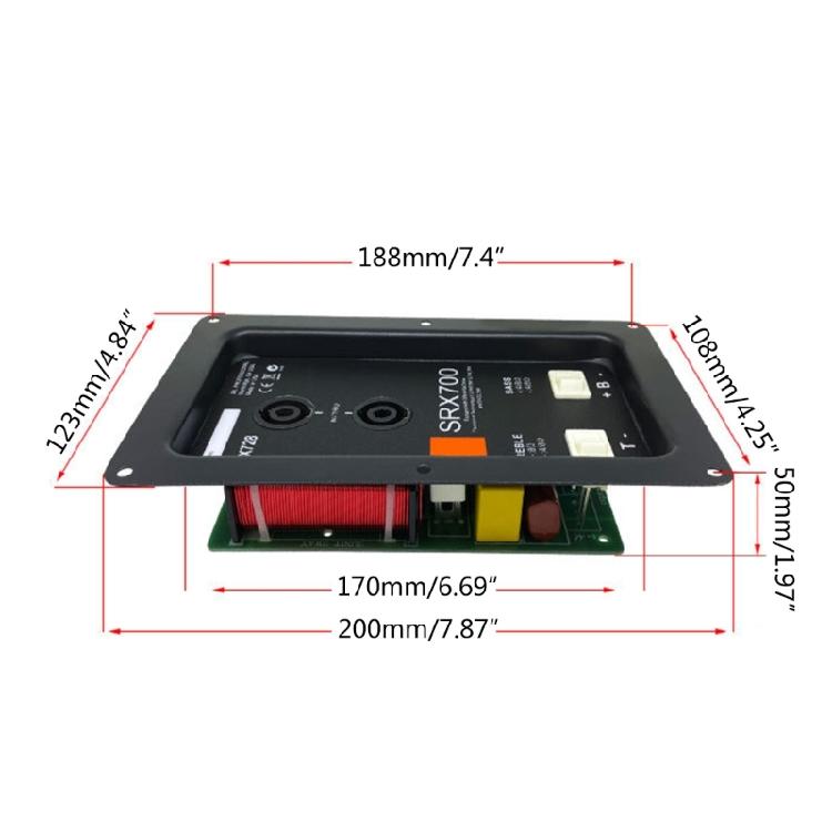 Subwoofer Basse Pure 450W Répartiteur de Fréquence de Crossover Diviseur Haut-parleur 2 Voies