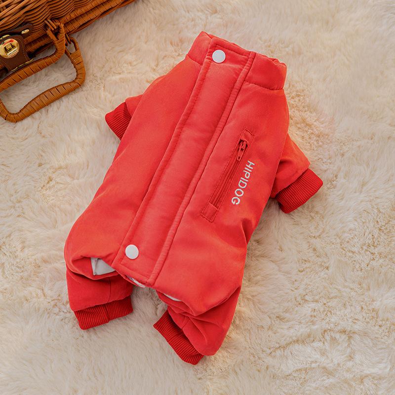 

New pet clothes winter all-inclusive down cotton-padded clothes cat dog warm four-legged clothes cat anti-hair loss clothing XS (recommended weight 1-1.5 kg)