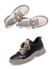 Women's Spring 2024 Lace-up White Shoes - Versatile, Soft & Thick Sole Casual Sneakers