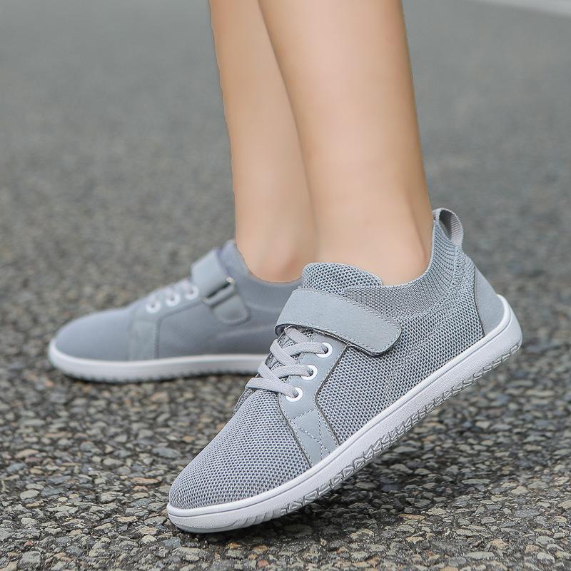 Kids Wide Toe Sports Shoes Breathable Barefoot Walking Shoes Children Elastic Casual Sneakers Outdoor Trainers Non-slip