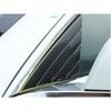 For Tesla Model 3 2017-2023 Carbon Fiber A Pillar Front Triangle Cover Trim 2pcs