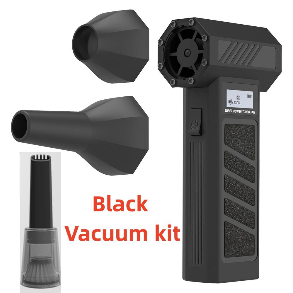 

160000RPM Multipurpose Jet Fan with Flashlight Jet Dry Blower 3 Speeds Leaf Blower Cordless for Cars Computer Keyboards and Outd чорний