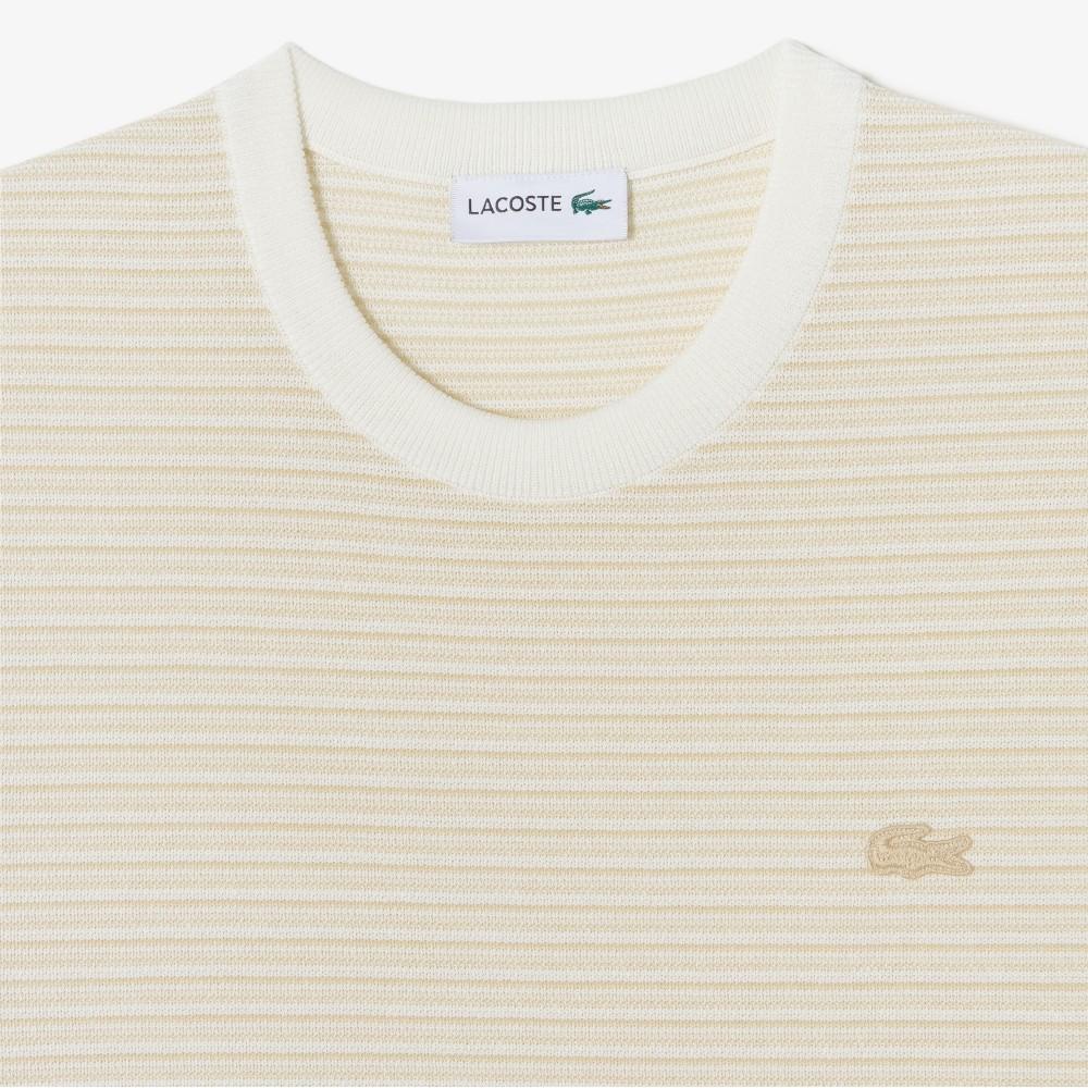 [Lacoste] Men's Multi-Stripe Short-Sleeve Crew Neck Pullover AH307E-56G02S
