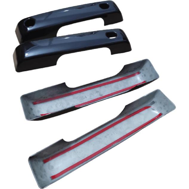 Exterior Door Handles Molding Cover Trim 4PCS Black Car Decoration Accessories for Ford F150 F-150 2021 2022 2023 2024