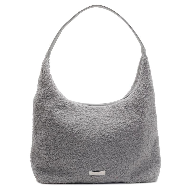 Autumn Winter High-capacity Lamb Fur Bag Feminine New Western Style Travel Practical Versatile Single Shoulder Bag
