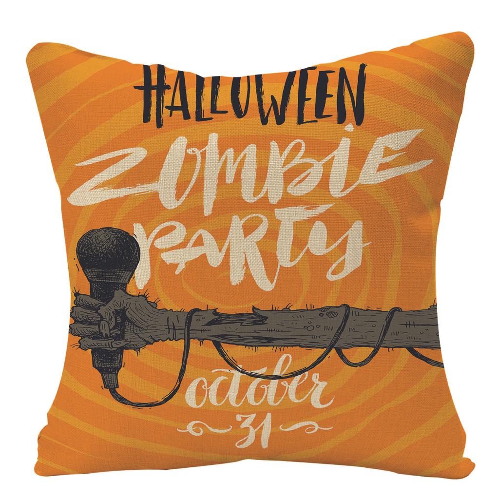 Neue Halloween Leinen Kissenhülle Kürbis Kissen Kissen Festliche Dekoration Sofa Kissenhülle