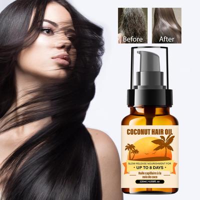 Coconut Hair Oil-Gently Moisturizes Hair, Smooths Frizz, Improves Dryness-Slow Release Nourishment For Up To 8 Days, 120ml