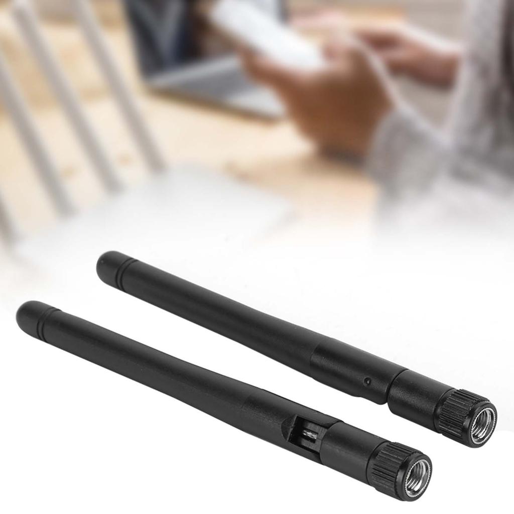 2Pcs Wifi Antenna 2.4G 5G DualBand Wireless Routing Network Card Antennas 5DBI 11CM