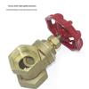 Thickened Copper Brass Gate Valve Switch, 4-6 Points, DN25 Internal Threaded.