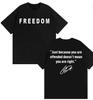 Prières pour Charlie Kirk T-shirt Liberté Unisexe Vêtements Harajuku Y2k High Street T-shirts Unisexes Confort Décontracté T-shirt Surdimensionné