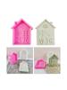 House Shape Silicone Mold Christmas Home Letter Candle Mold Dinner Wax Silicone Candle Mould Christmas Home Decoration
