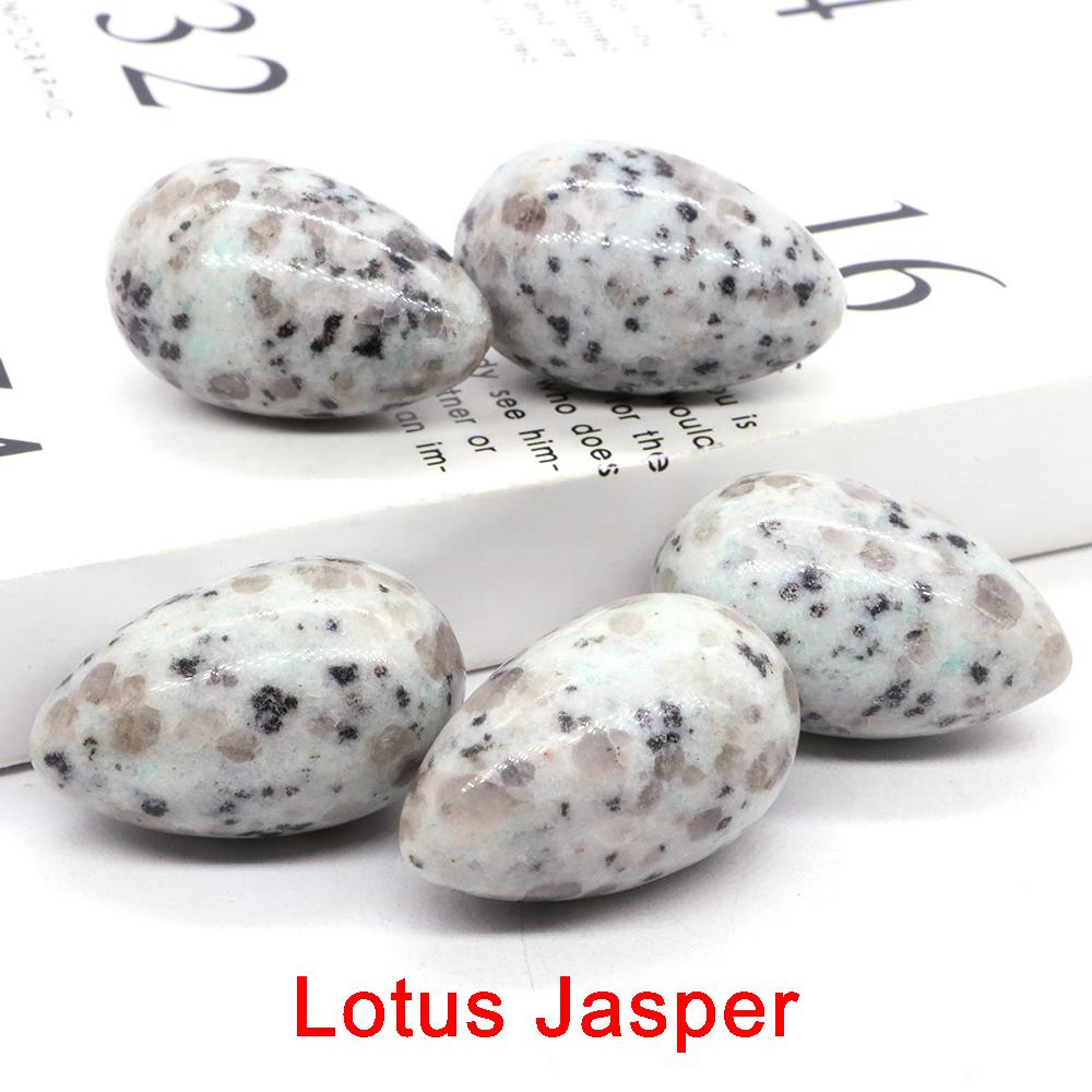 Polished Egg Shaped Gemstone Crafts Natural Stones Room Decor Healing Crystals Rose Quartz Agate Home Decoration Gifts 24X40Mm