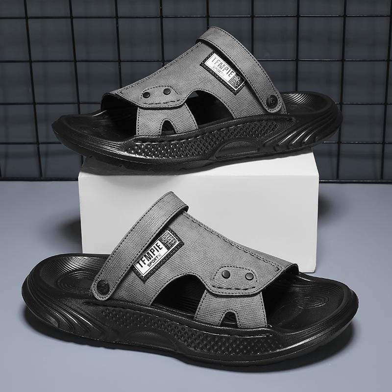 Mens Slippers Summer New Sandals Light Adult Thicksoled Beach Shoes Non Slip Open Toe Sandals for Outdoor