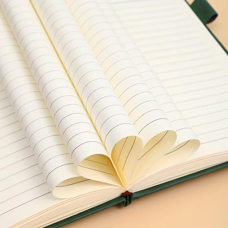 A5 Retro Notebook Soft Leather Cover 200 Pages Agenda for Students Business Office School Stationery Supplies