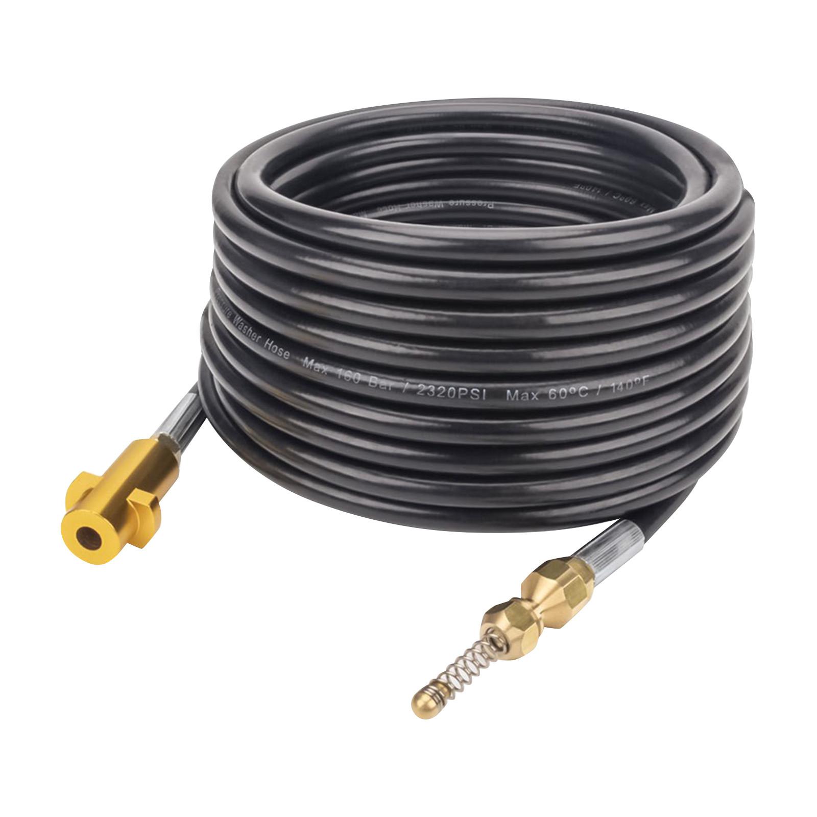 

Комплект канализационного эжектора для мойки высокого давления, 1/4 дюйма, 20/32/49/65 футов, шланг для промывки водой 1/4 дюйма для моек высокого давления 10m