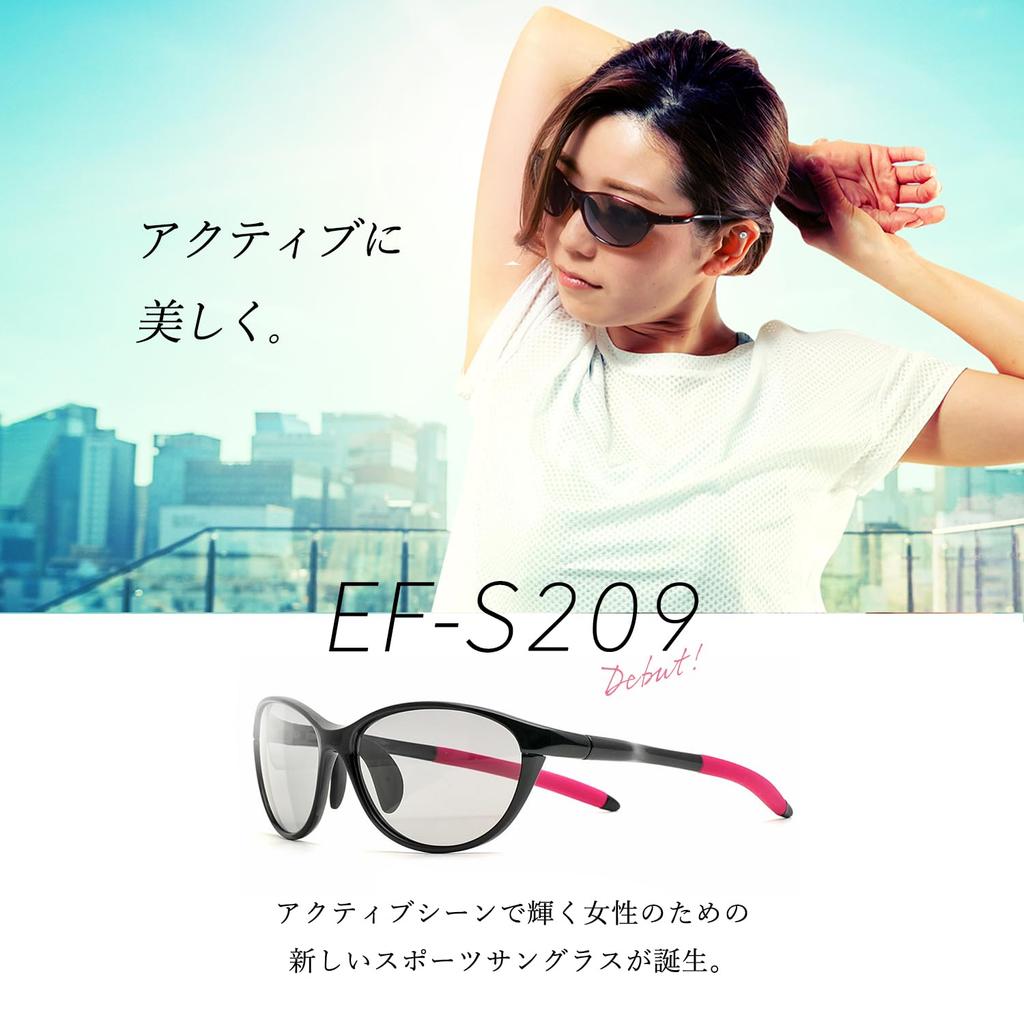 [E-FIT] Women's Sports Sunglasses UV400 [Polarized, Lightly Tinted Lenses/Eye and Skin Care] Ultra-lightweight, Comfortable Fit/Suitable for Golf, Run
