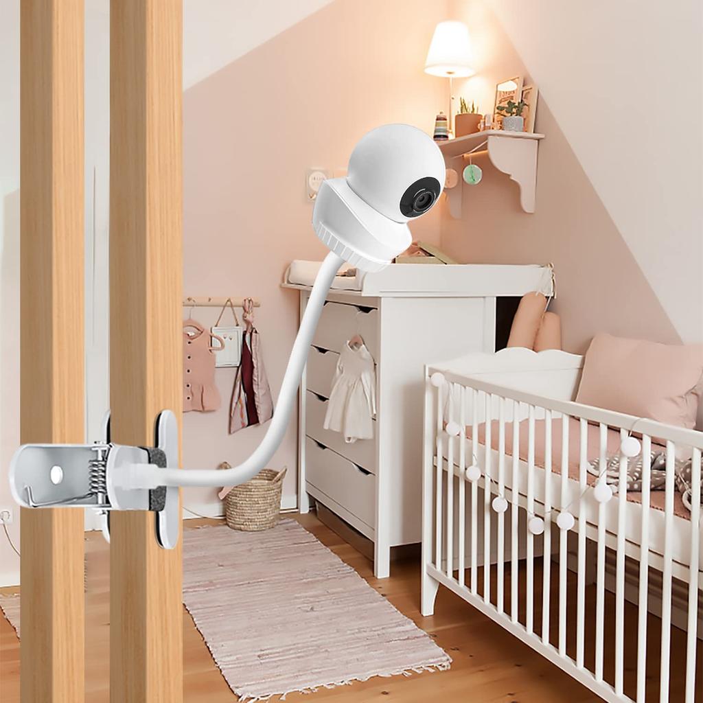 AOZTSUN Baby Monitor Mount, Compatible with Babysense HD S2/V43 Monitor and Other Baby Monitors, 1/4" Screw Hole, 15.7-inch Flexible Clip Clamp Mount,