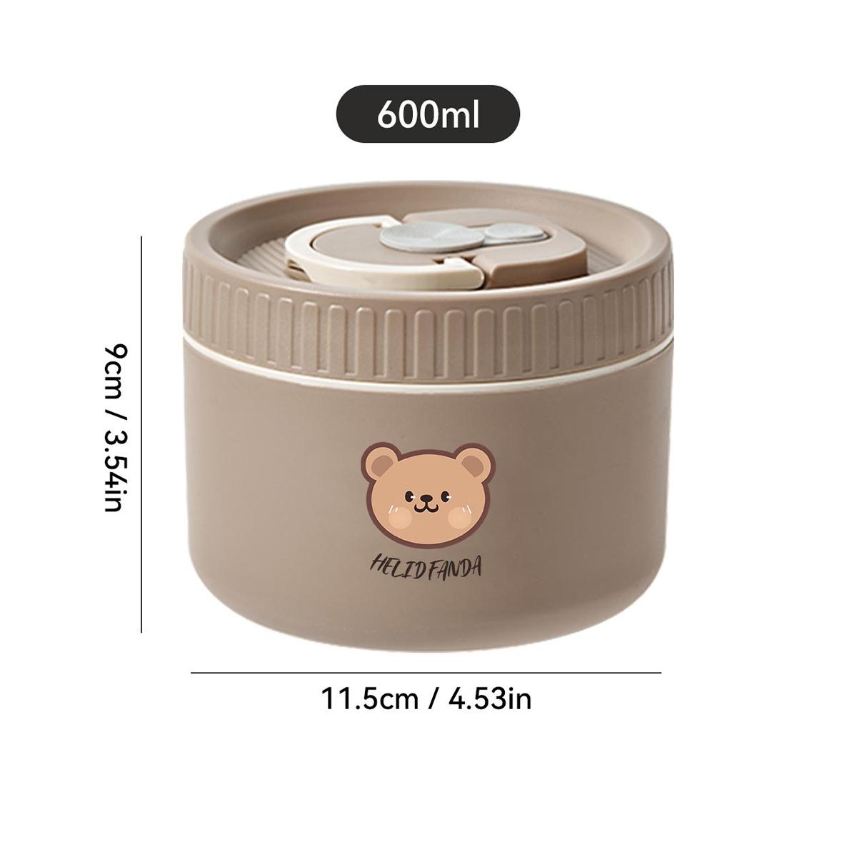 

WORTHBUY Portable Insulated Lunch Box 304 Stainless Steel Fruit Salad Food Container Leak-proof Bento Box Microwave Heatable