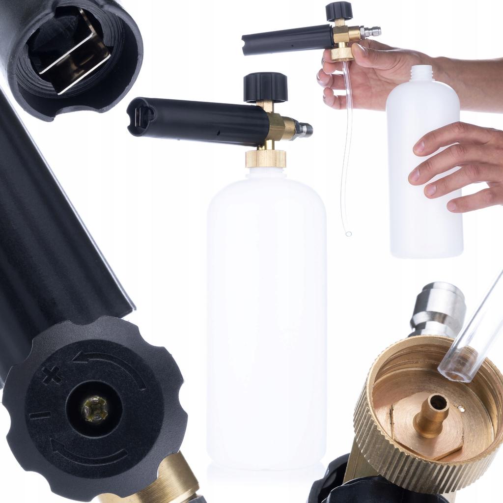 Rosfix Zestaw Do Myjki Ciśnieniowej – Pistolet 4350 PSI 22mm | 5 Dysz Na Szybkozłączkę | Pianownica 1000ml